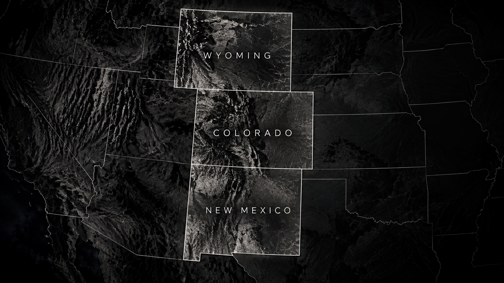 Apex service region map highlighting Wyoming, Colorado and New Mexico